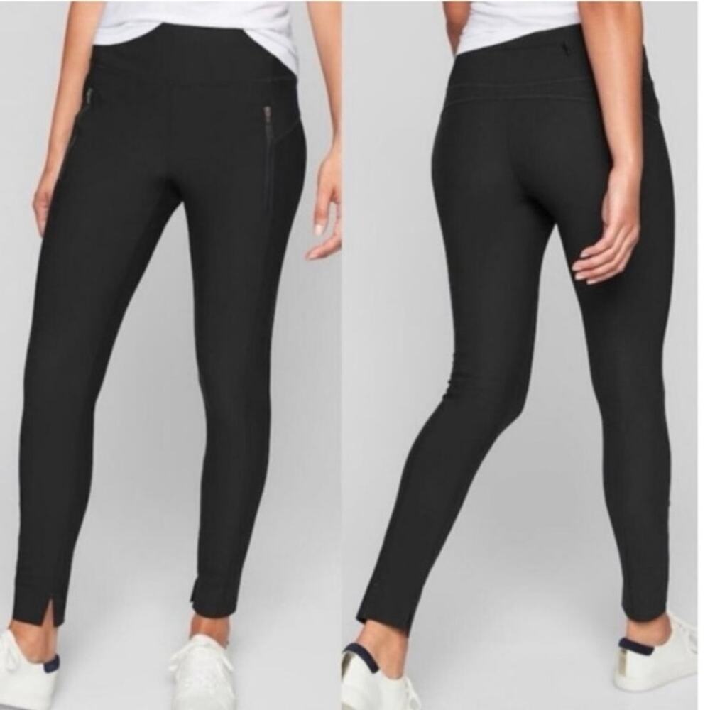 Athleta Stellar Tight Black Fitted High Rise Pants Size S
